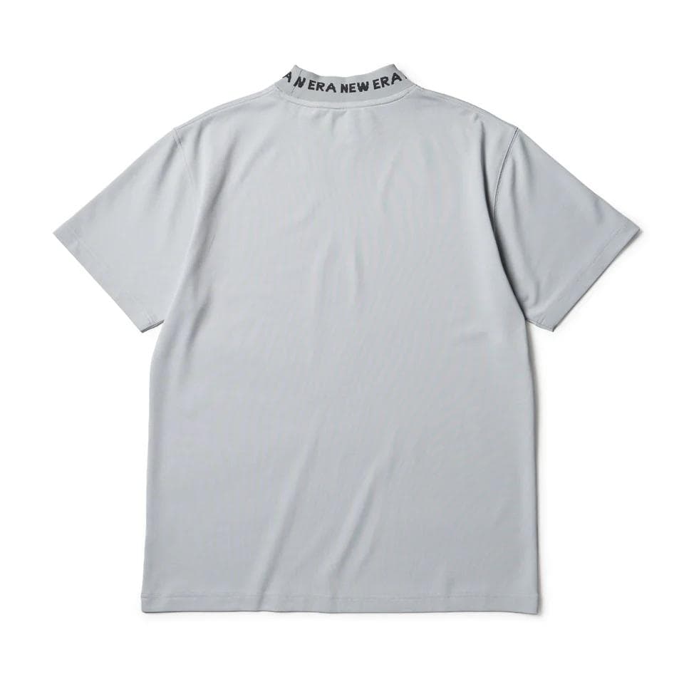 NEWERA GOLF 半袖 モックネック シャツ　鹿の子 グレー　XLサイズ