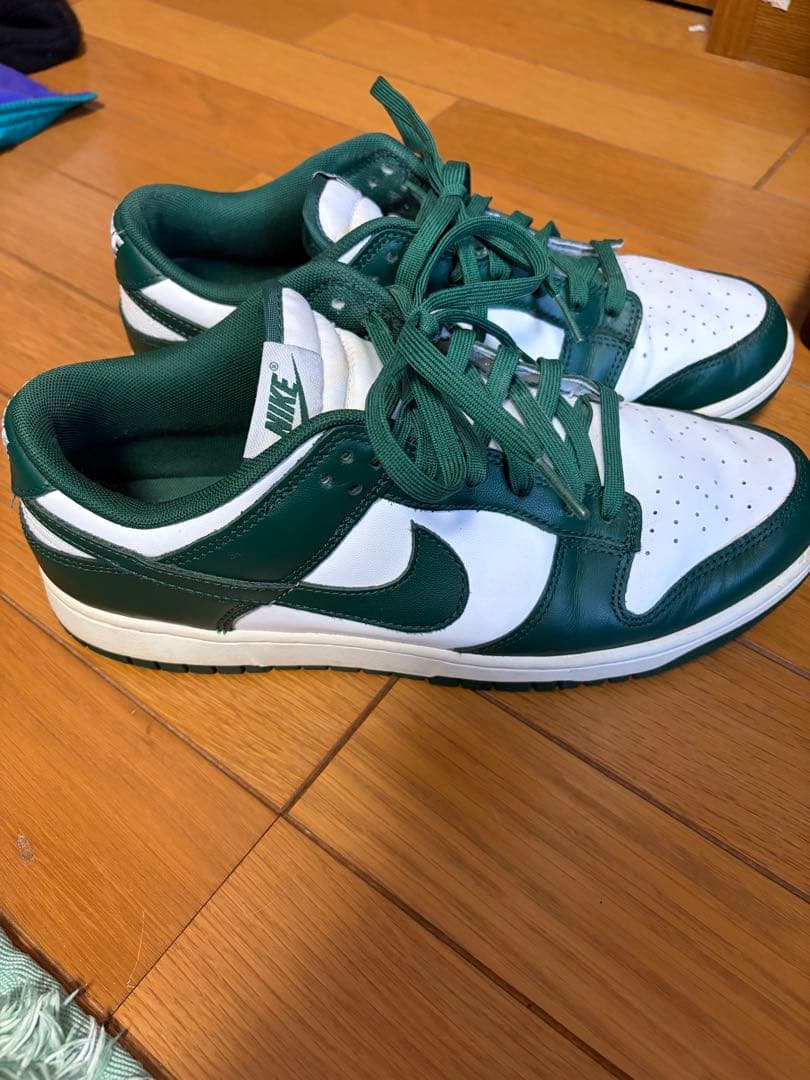 NIKE DunkLow Team Green 28センチ