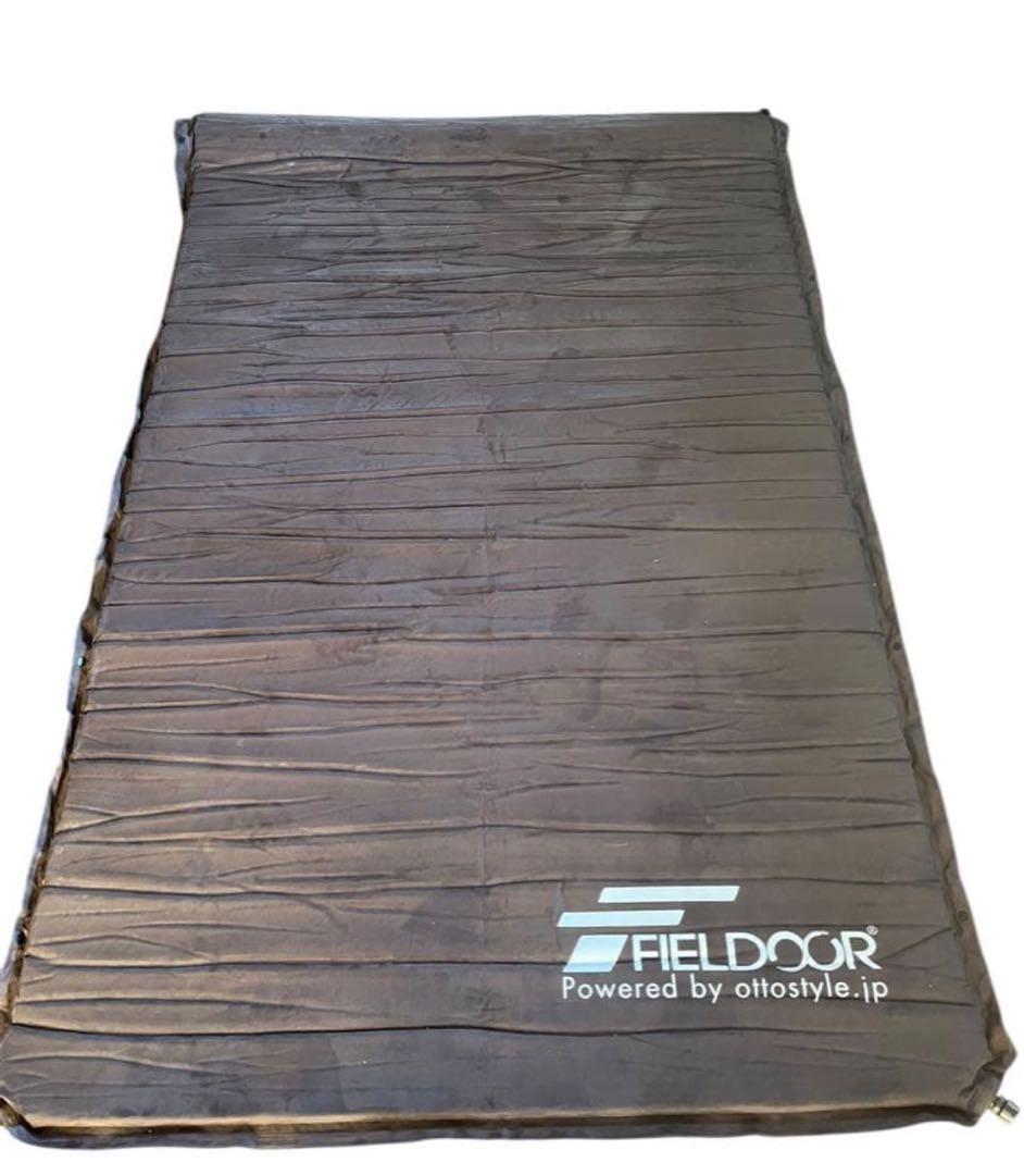 FIELDOOR 車中泊マット Lサイズ ブラウン 厚さ10cm