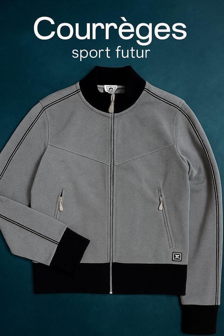 M【Courrèges】sport futur トラックジャケット Y2K ラメ