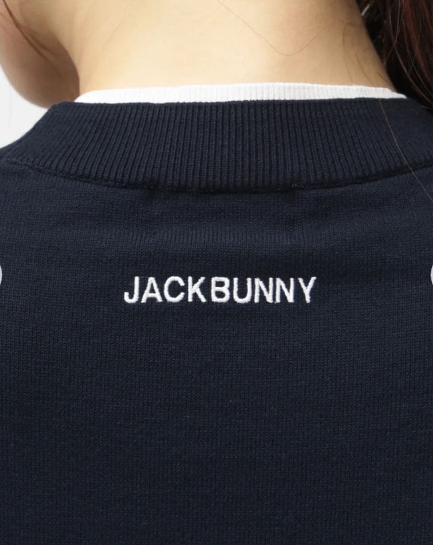 Jack Bunny!! ジャックバニー トップス ネイビー＆ホワイト 薄手