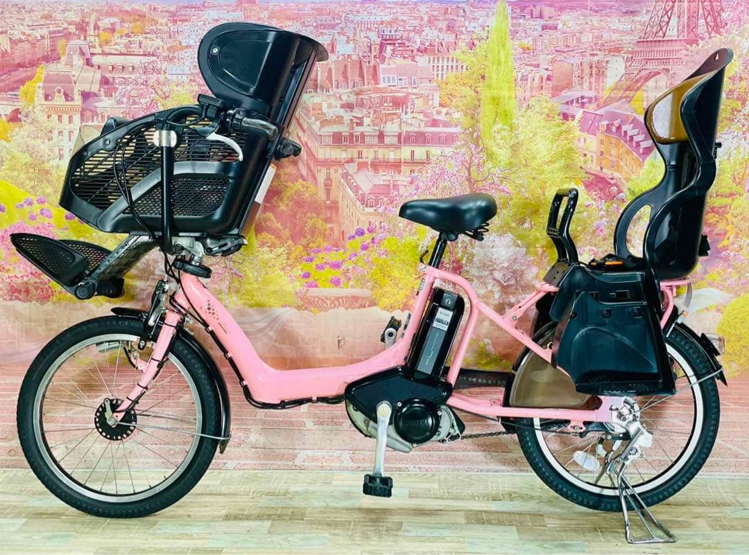 K2303 電動自転車ブリヂストン子供乗せ 20インチ ピンク 8.9Ah