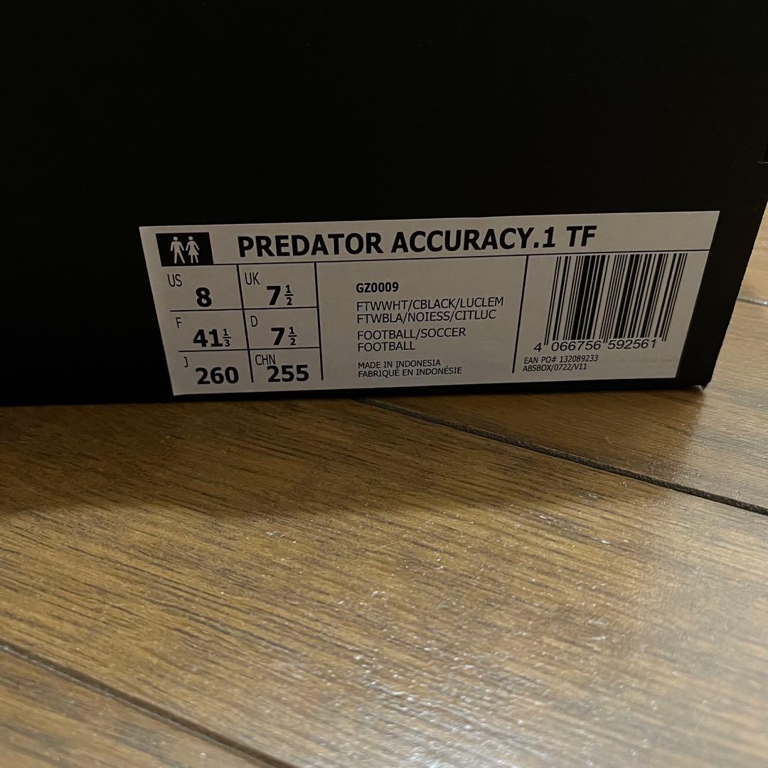 adidas プレデター アキュラシー .1 TF 26.0cm