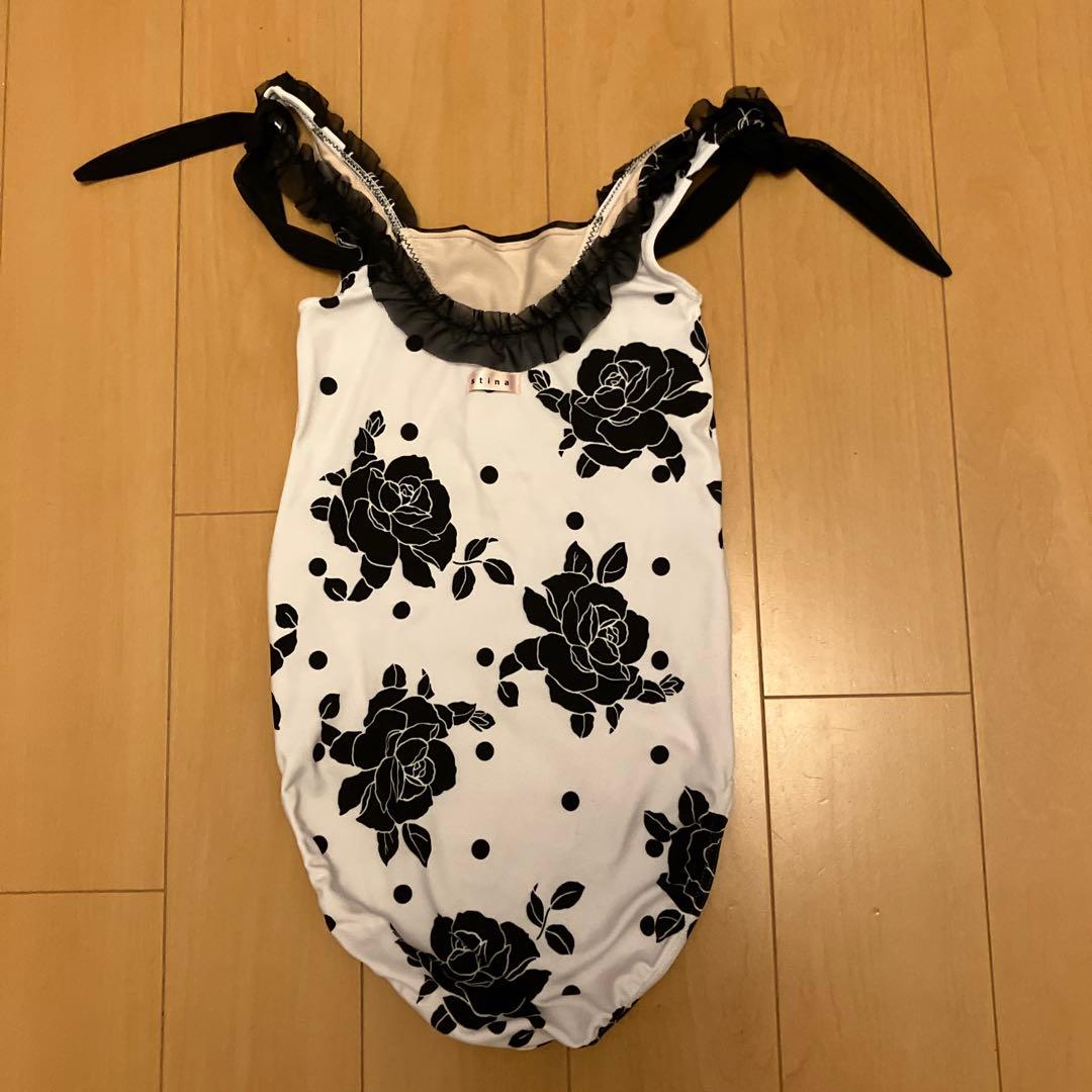 【無香害】stinaレオタード　Jr.P 120-130 花柄