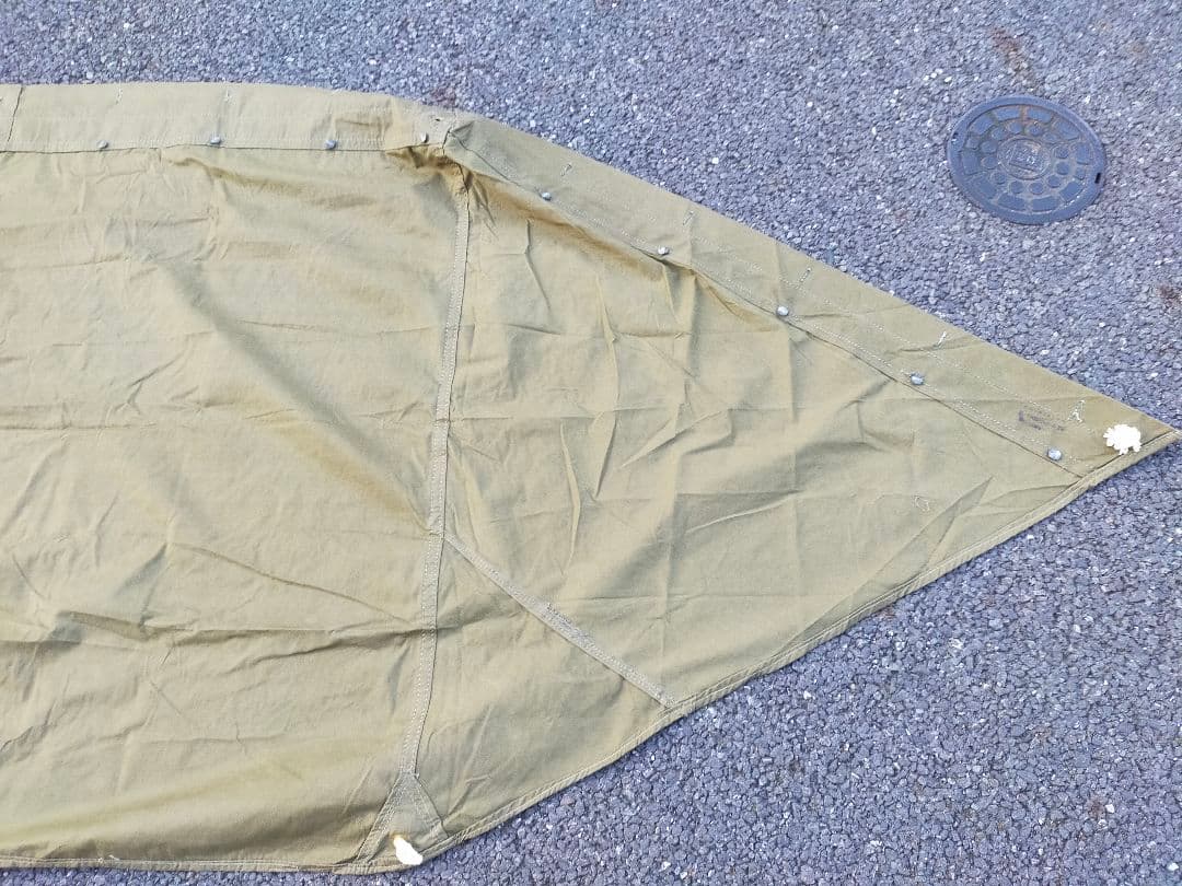 ギリシャ軍幕 2枚セット 撥水・YKKファスナー加工済み シェルターハーフ