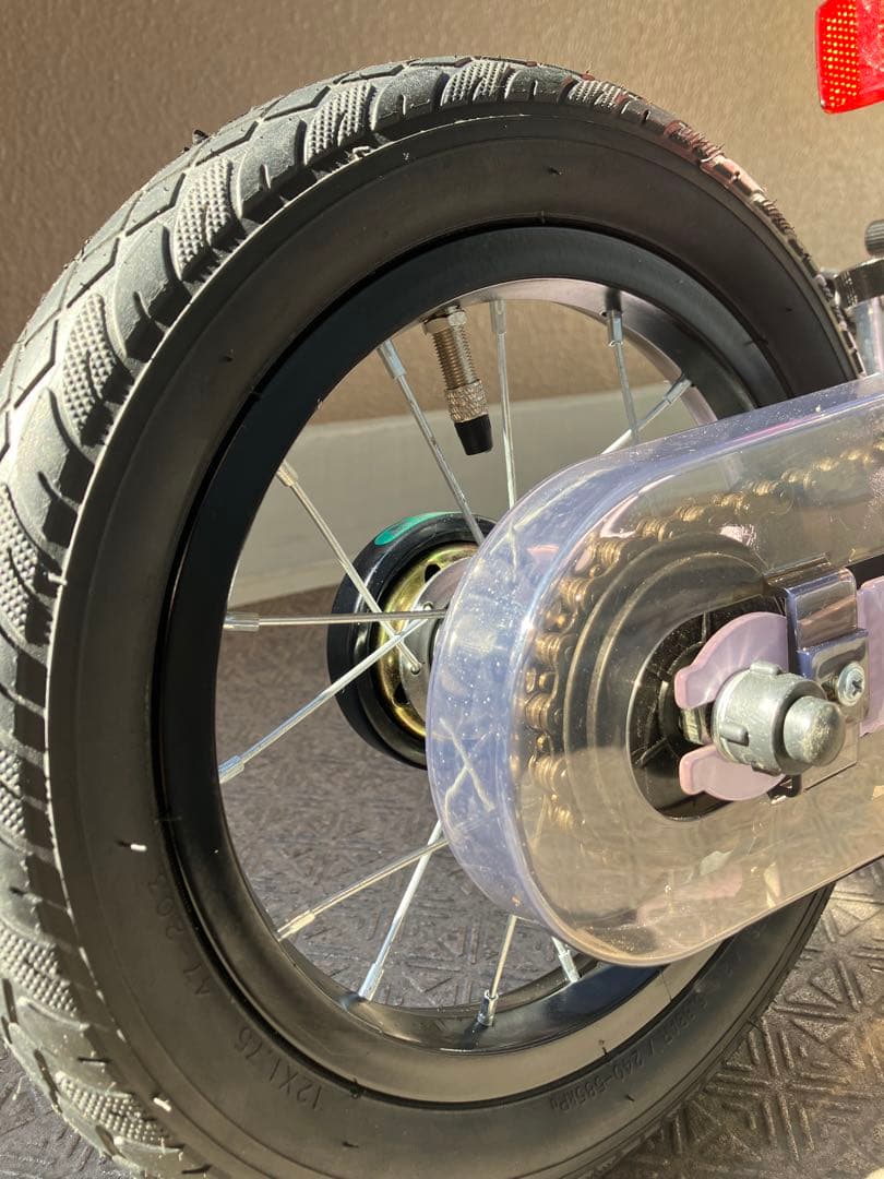 変身バイク2（12インチ）　幼児用自転車 紫　パープル