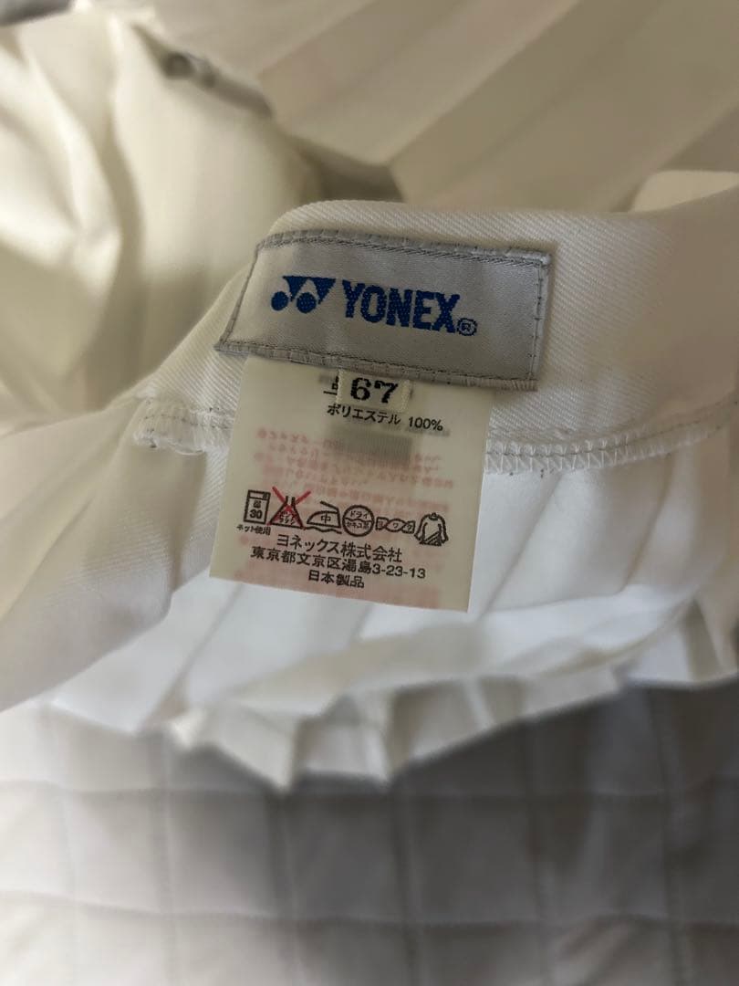 YONEX 水色ポロシャツと白プリーツスカートセット