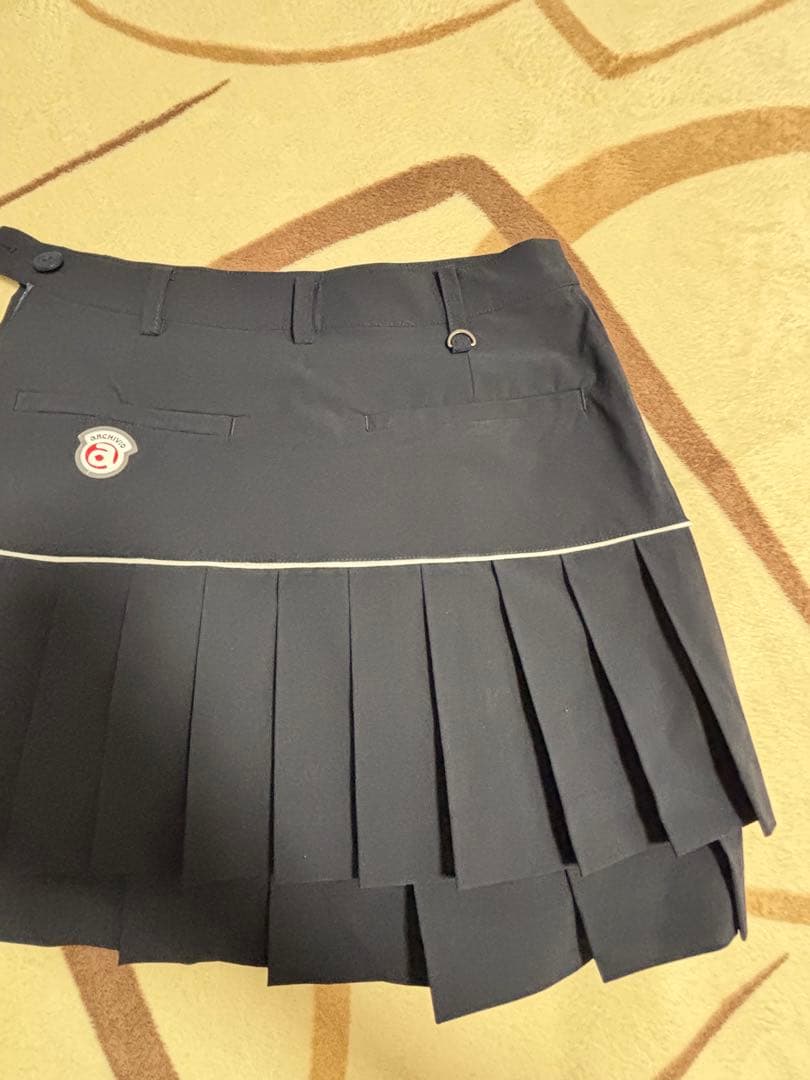 archivio 2段プリーツ撥水スカート NAVY