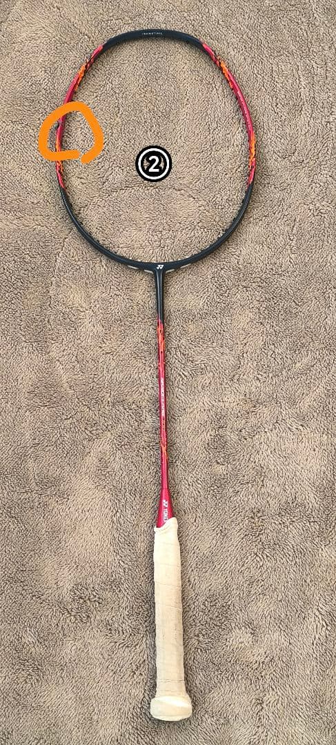 【ジャンク品】ナノフレア700 4UG6 3本セット バドミントン ラケット