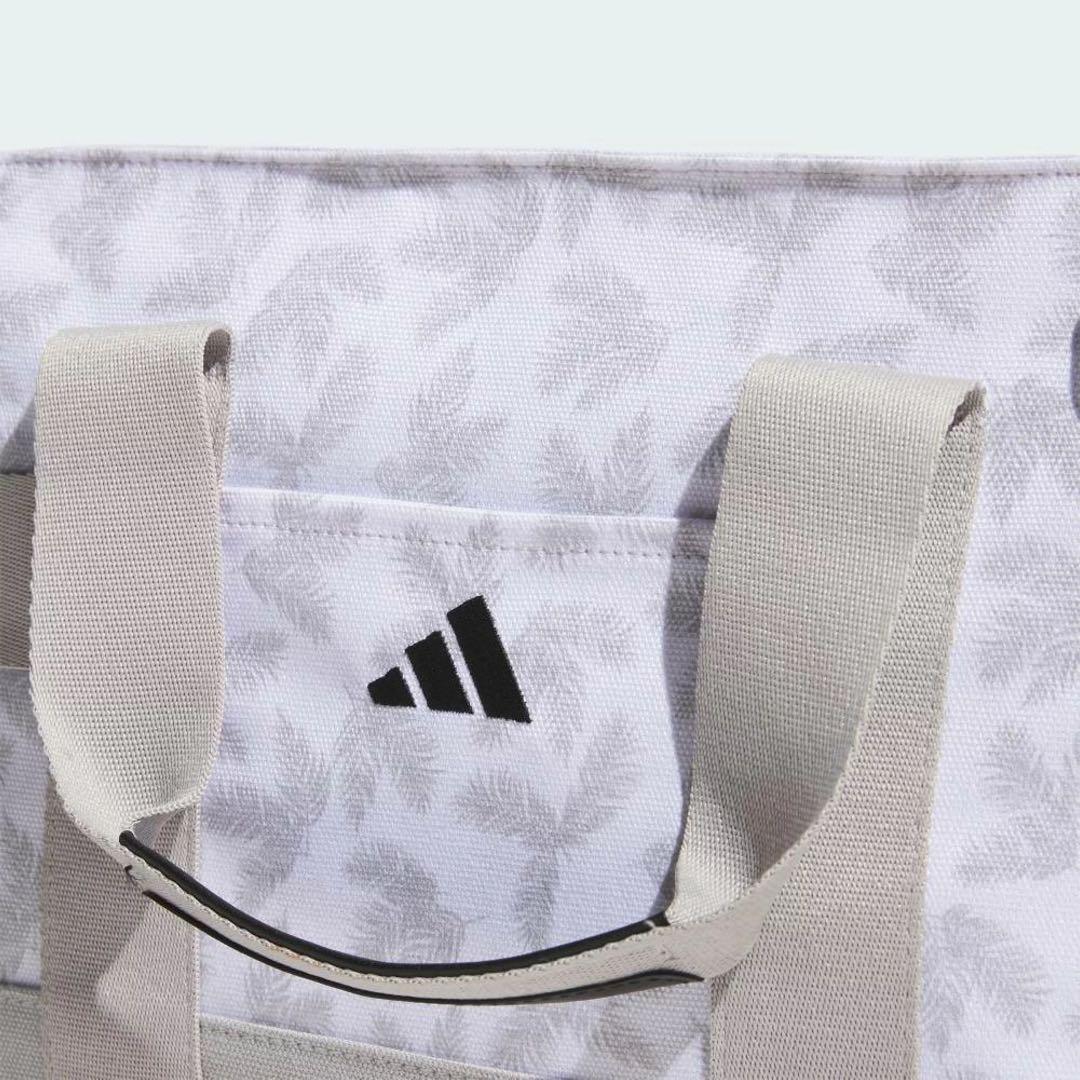 新品　adidas ハンドバッグ　ホワイト×グレー トートバッグ　ゴルフ