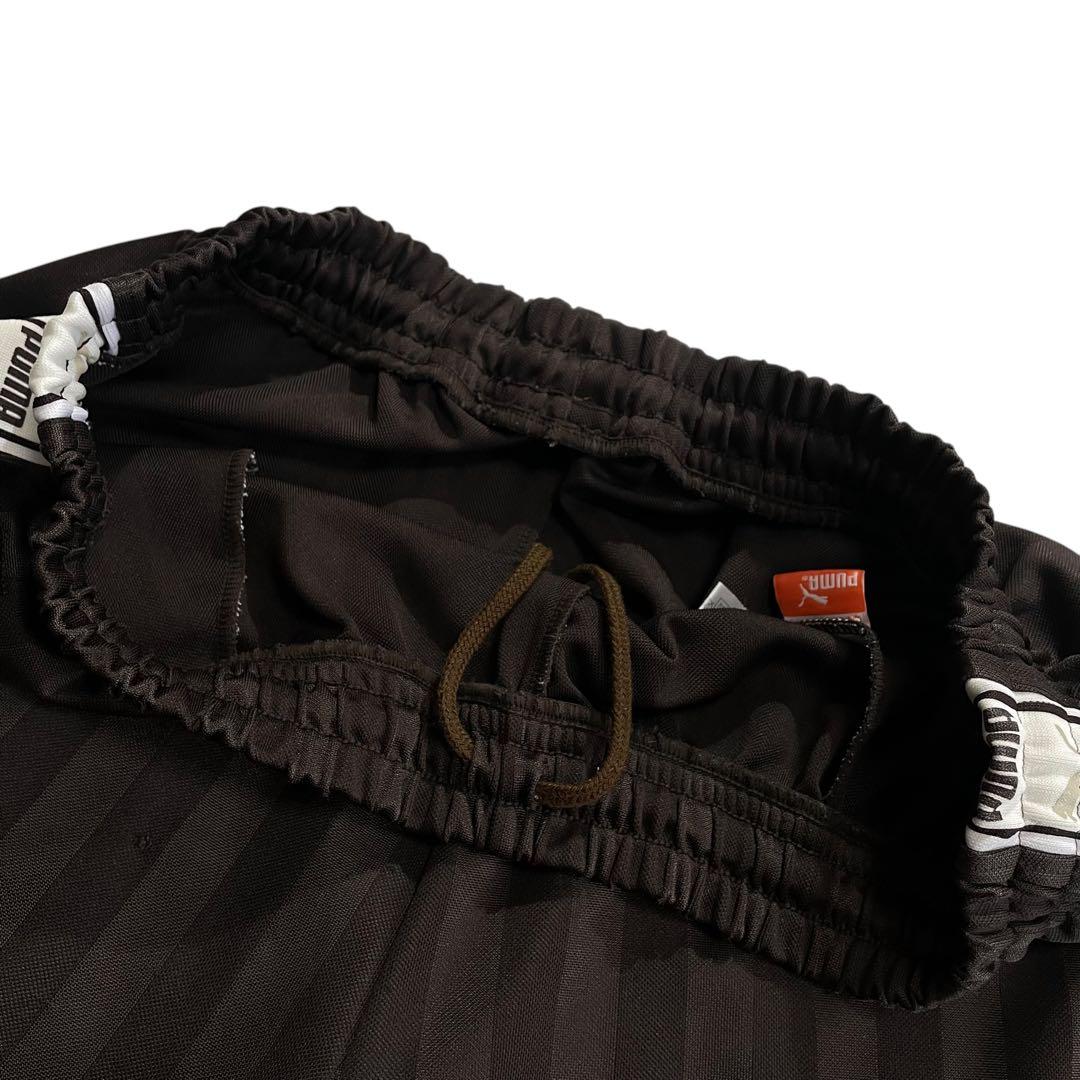 PUMA ジャージ セットアップ L/O こげ茶 白 ストライプ 上下