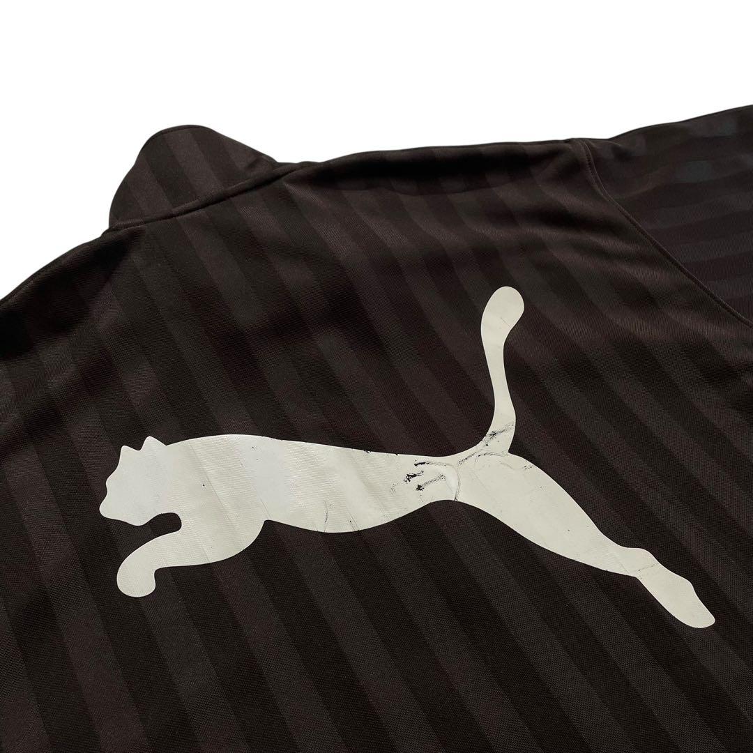 PUMA ジャージ セットアップ L/O こげ茶 白 ストライプ 上下