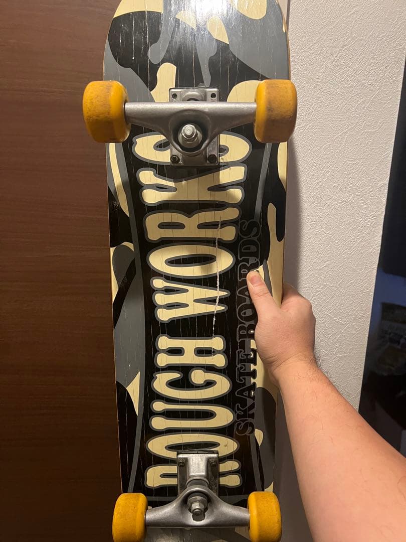 「中古」ROUGH WORKS スケートボード コンプリート カモフラージュ