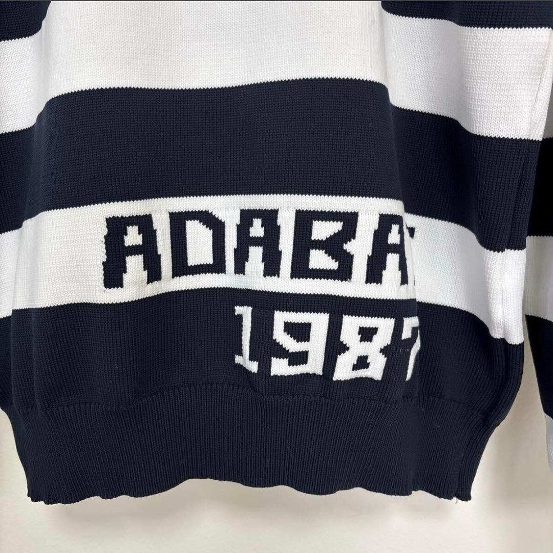 adabat アダバット ゴルフウェア ボーダー フーディ パーカー