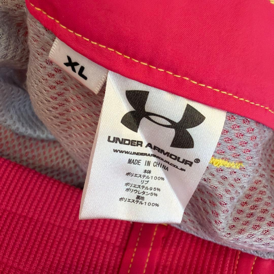 新品未使用　under armour ストレートパンツ ピンク　XL