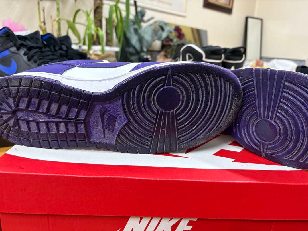 NIKE ダンクスタイル シューズ ホワイト/パープル 27.5cm