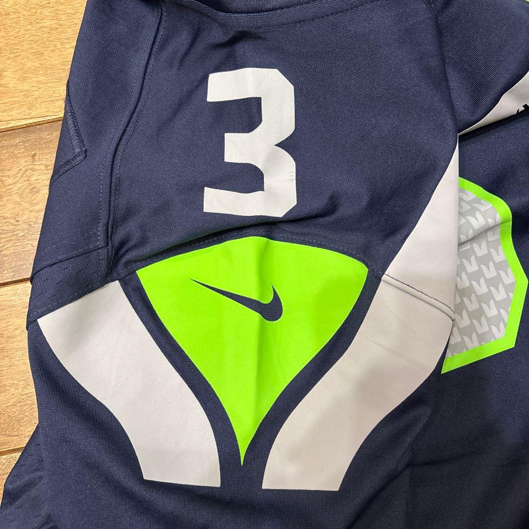 【極美品】NFL ラッセル・ウィルソン シーホークス ユニフォーム ナイキ M