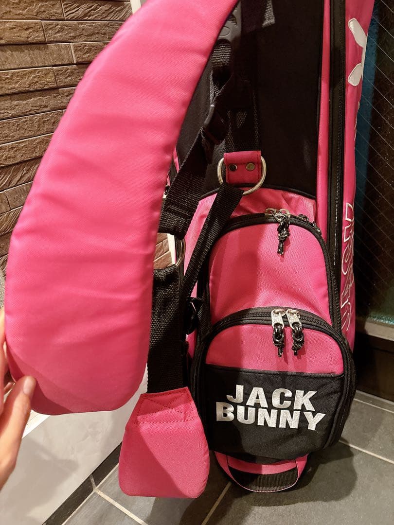 JACK BUNNY キャディバッグ スタンド式 ゴルフ ジャックバニー ピンク