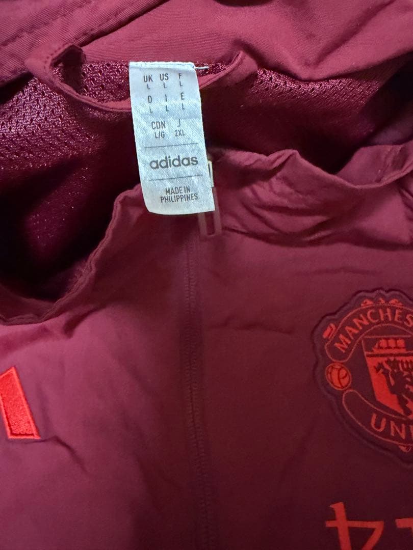 adidas マンチェスター・ユナイテッド ウィンドブレーカー 2XL