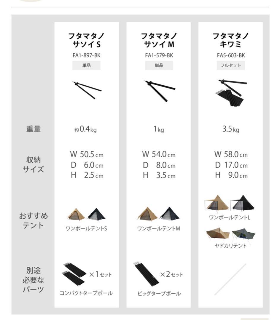 DOD フタマタノキワミ 二又　ワンポールテント