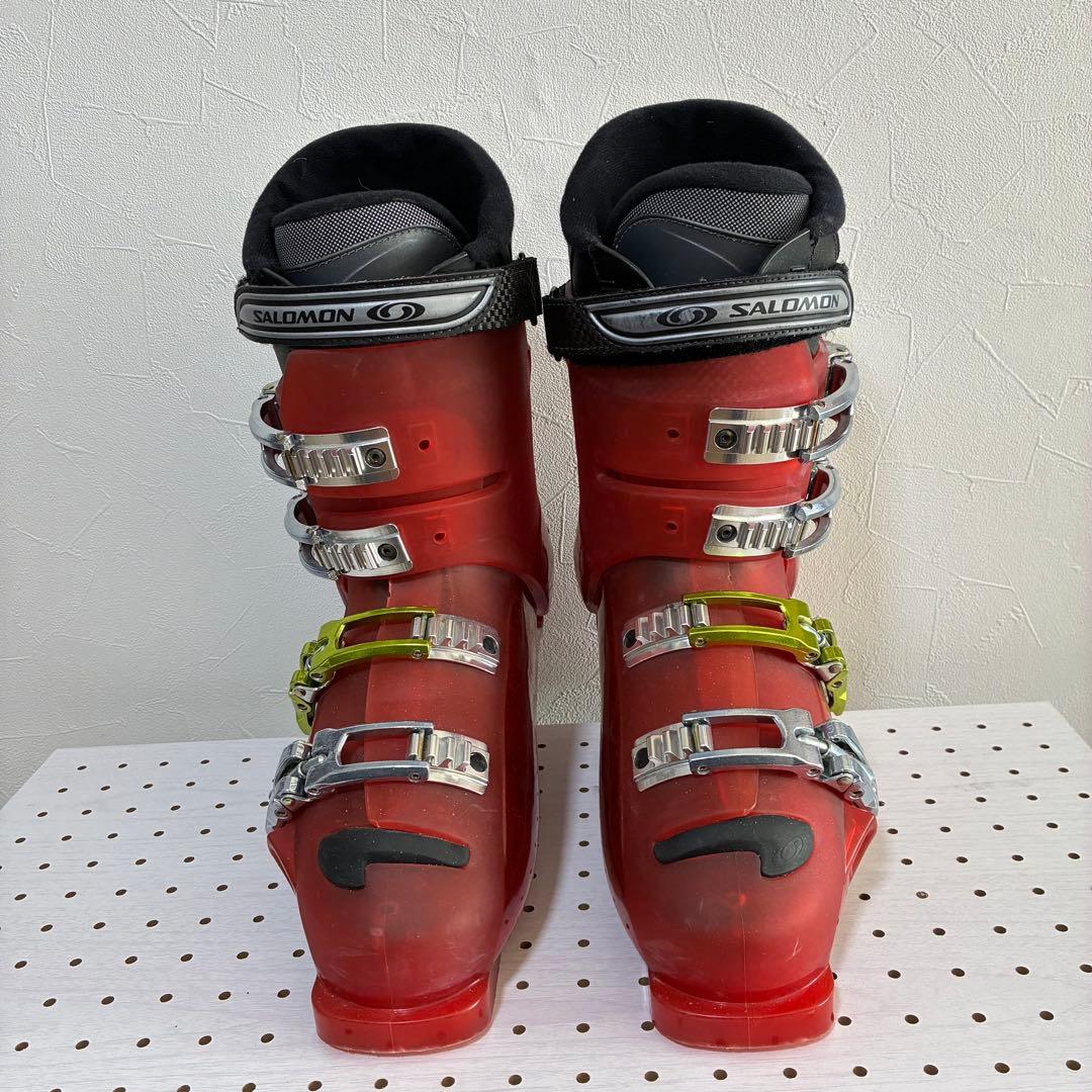 SALOMON COURSE 26.5 レッドスキー靴