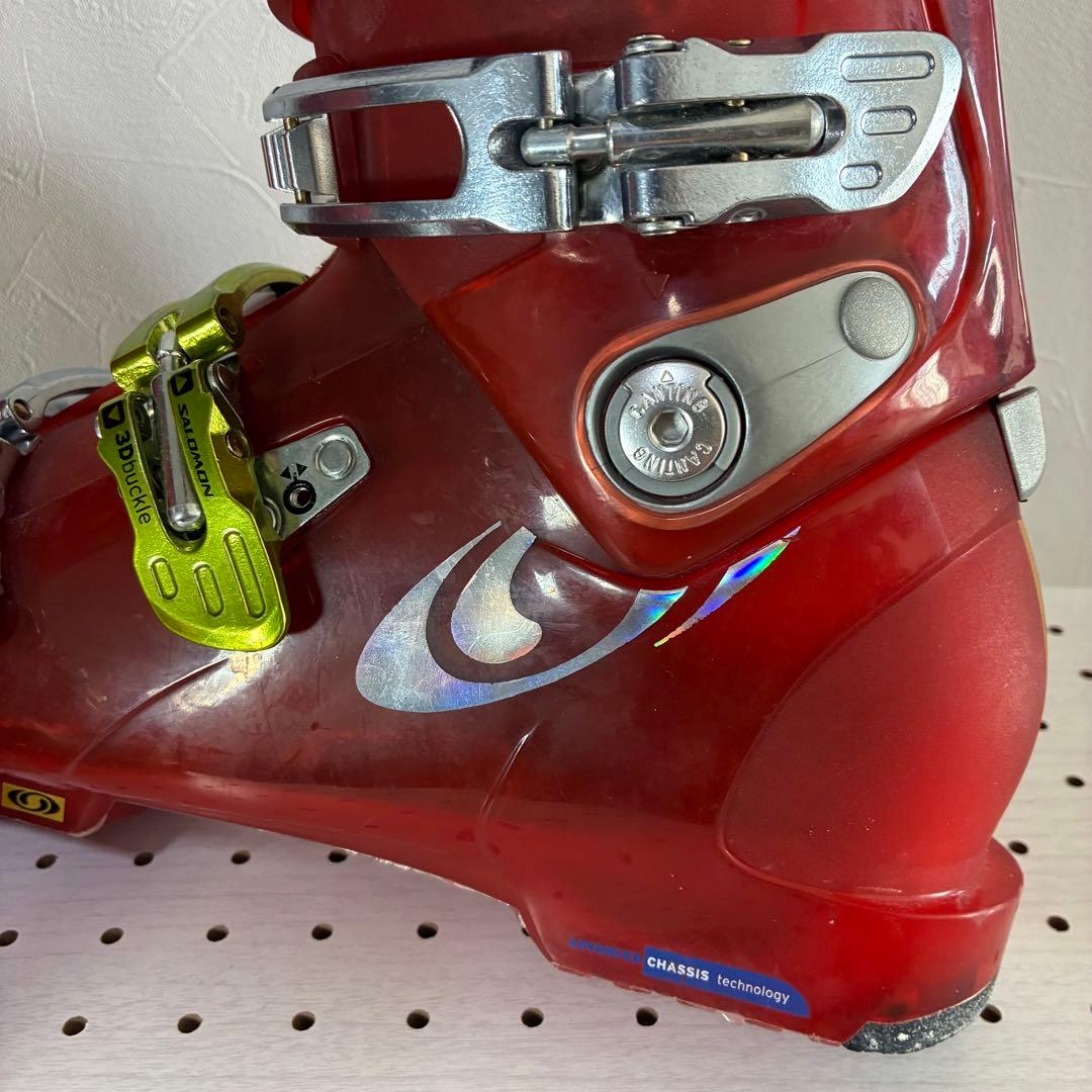 SALOMON COURSE 26.5 レッドスキー靴