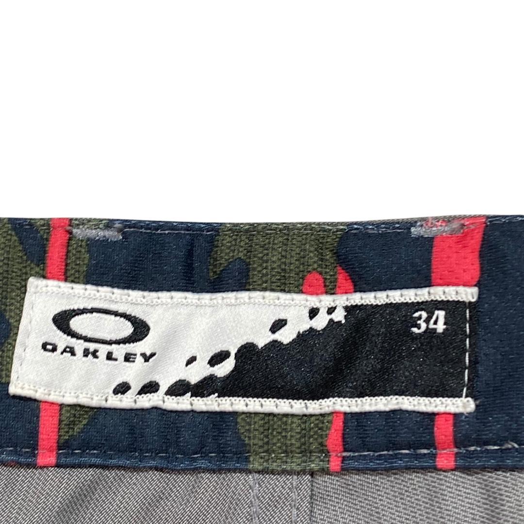 OAKLEY オークリー ロングパンツ 34 グレー ゴルフ メンズ
