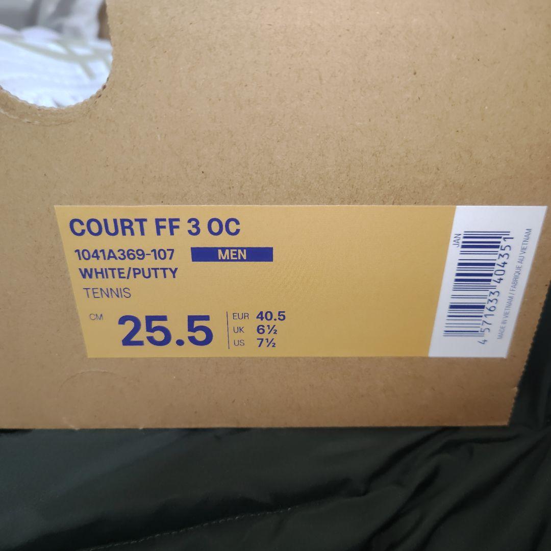 asics COURT FF 3 OC 新品2Eテニスシューズ25.5