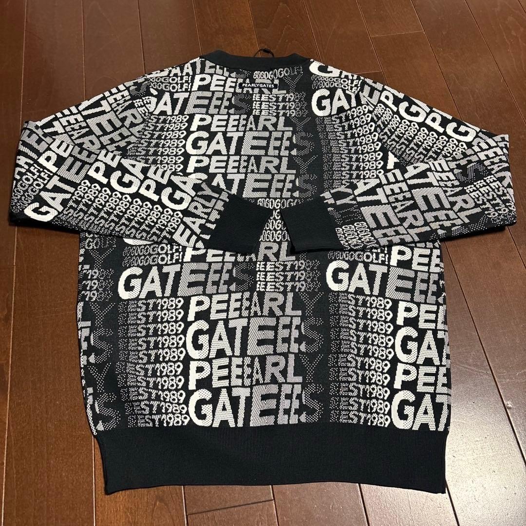 パーリーゲイツ　14GG2P光栓グラデーションロゴ柄セーターサイズ2