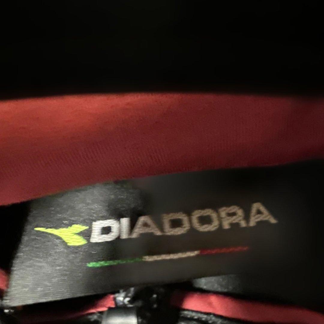 DIADORA ジャージ 黒/赤/オレンジ