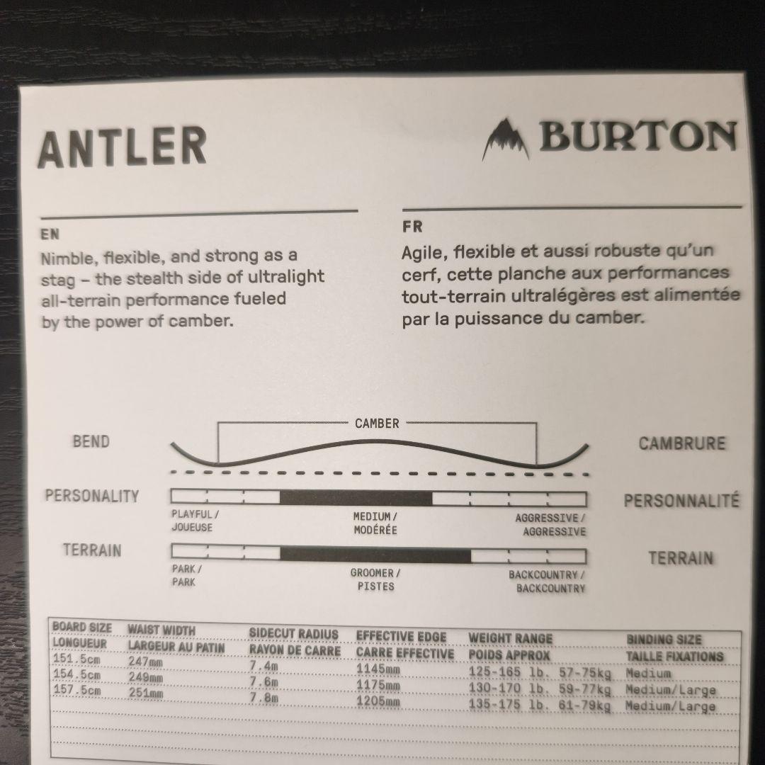 Burton キャンバー 154.5cm Burton CARTEL　3点セット