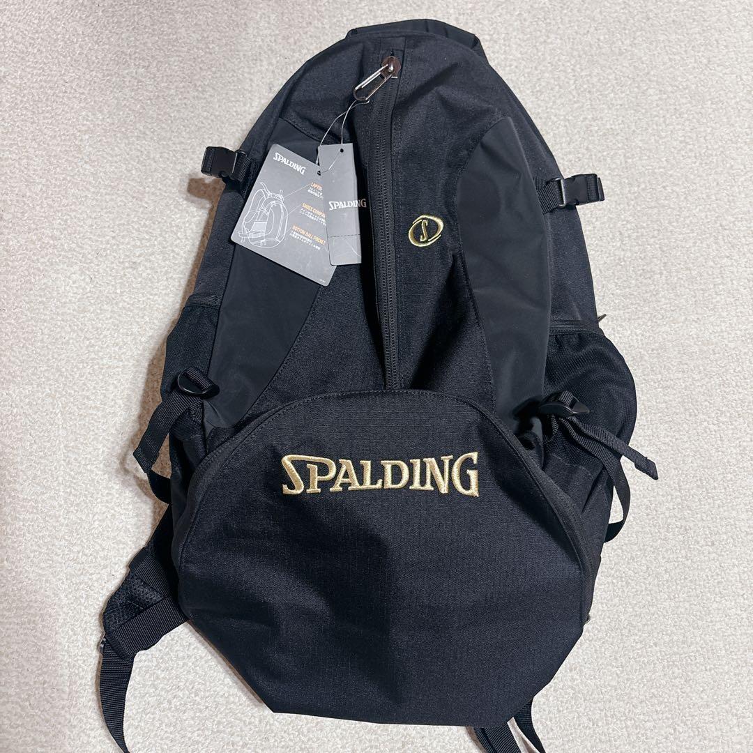 新品未使用 スポルディング　ケイジャー　バスケ　リュック　黒　32L