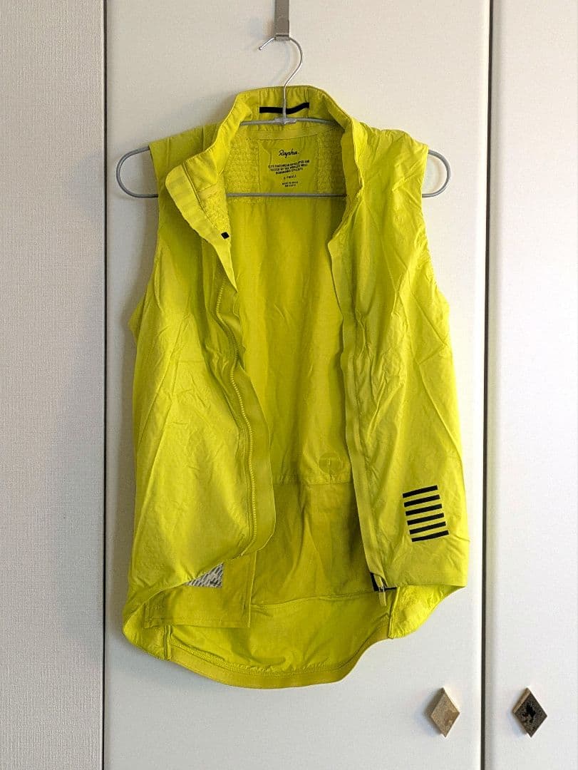 Rapha Proteam Insulated gillet XS イエロー