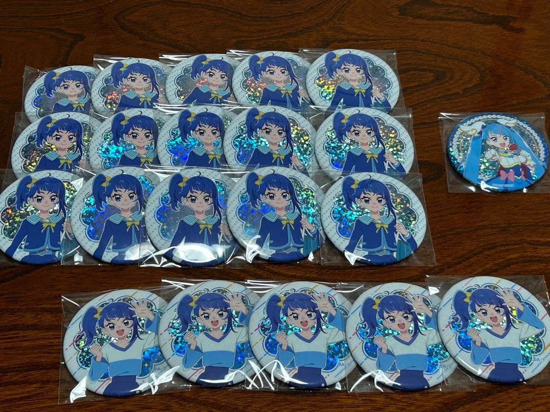 プリキュア ブルジュラ 缶バッジ ソラ キュアスカイ 3種 21個セット