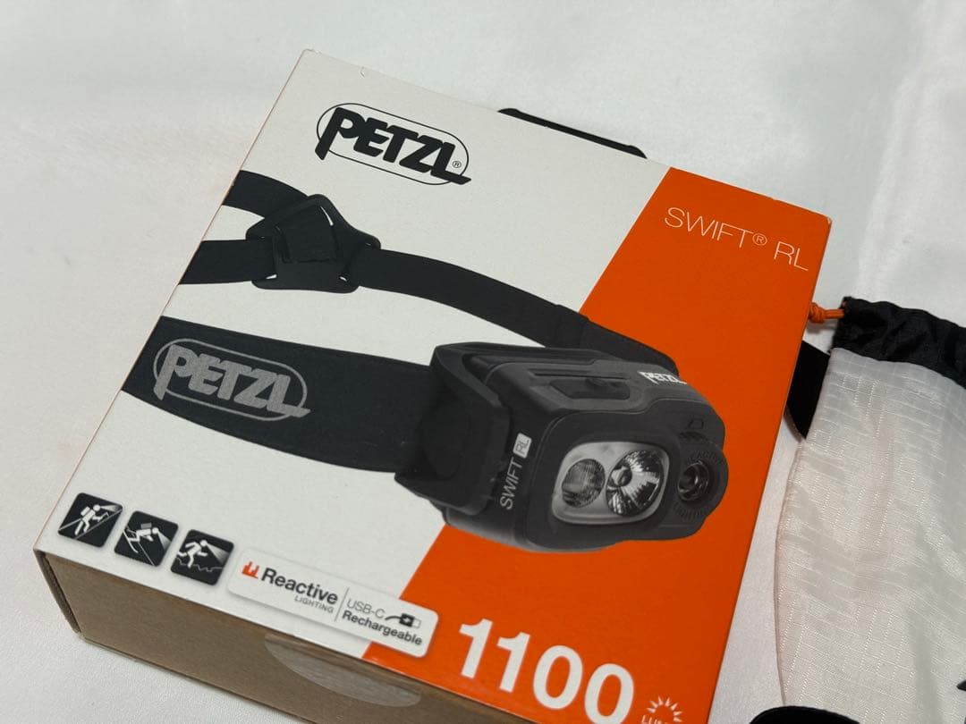 PETZL スイフト RL #ブラック 予備バッテリー付き