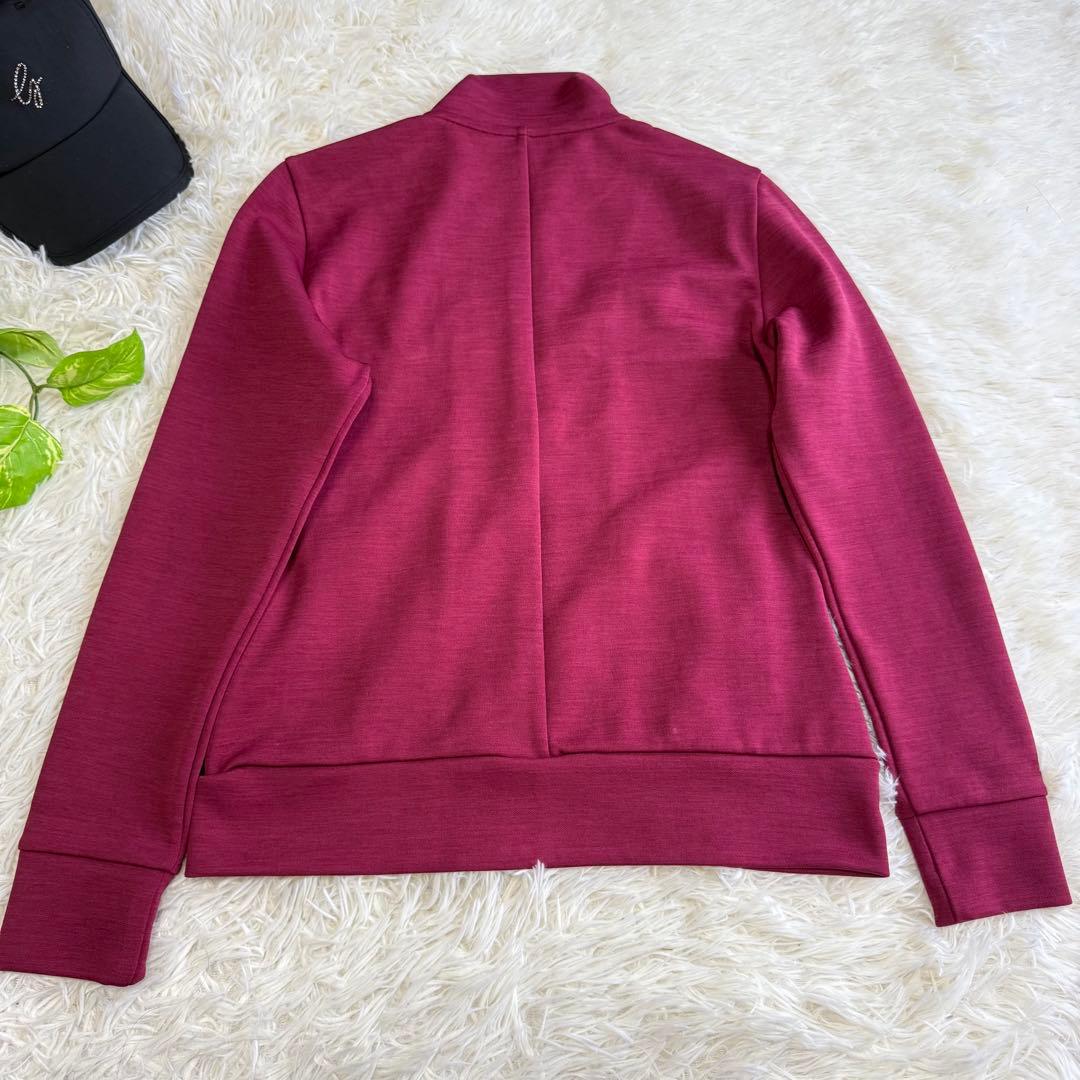 【デサントゴルフ】美品 ジップジャケット ボルドー Mサイズ レディース