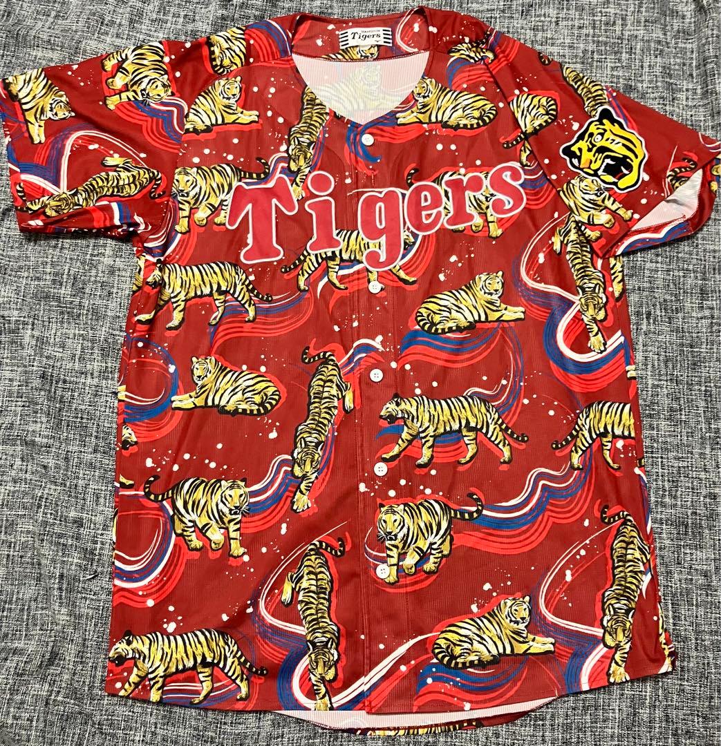 公式完売品 阪神タイガース デザインユニフォーム 波と虎 XOサイズ 状態良好