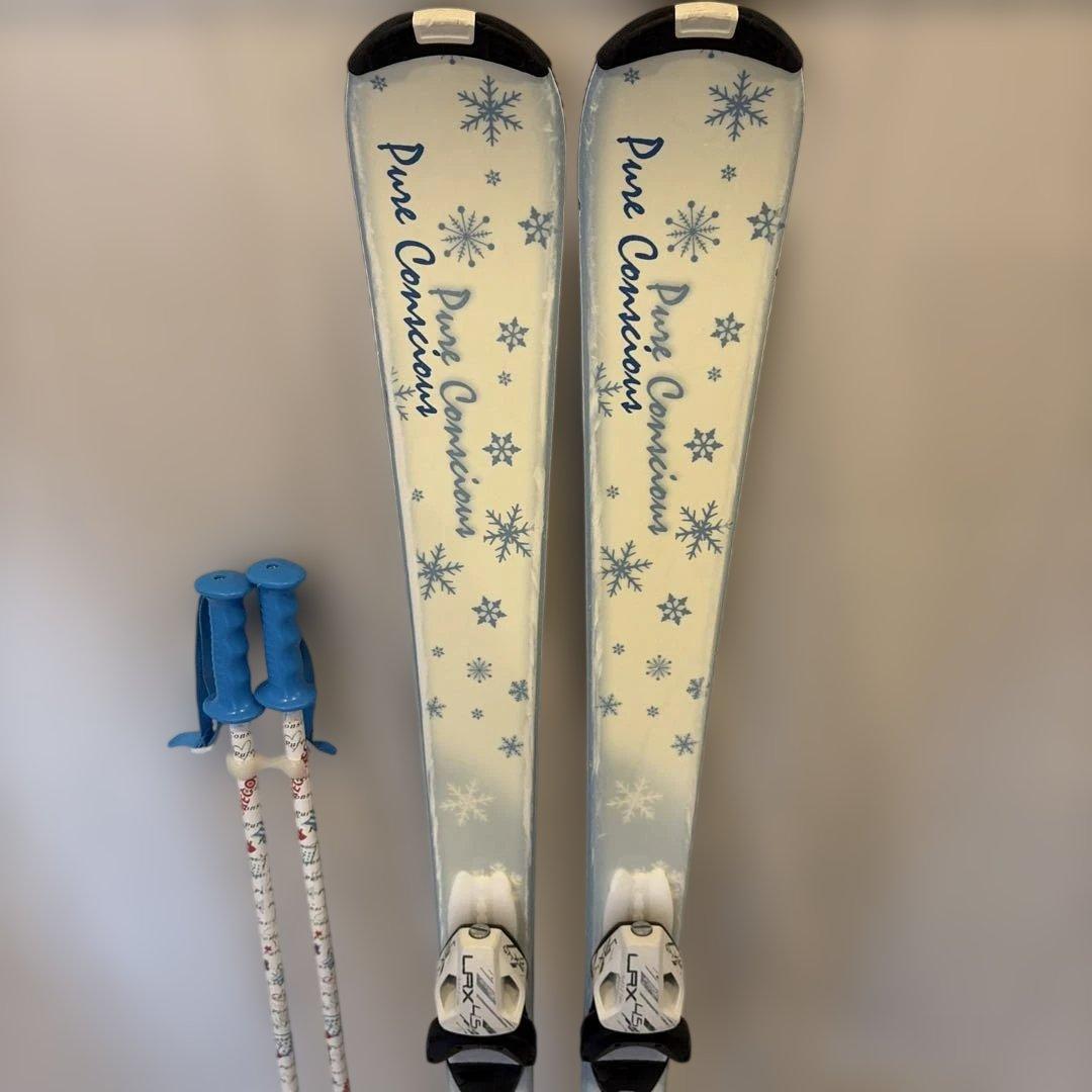 【スキーセット】板ピュアコンシャス130cm 靴ノルディカ23.5cm