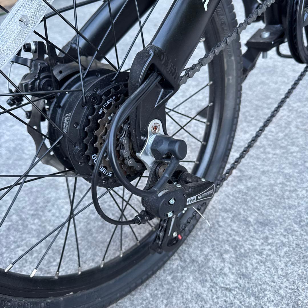【美品】【引き取り限定】X20電動アシスト自転車 折りたたみ