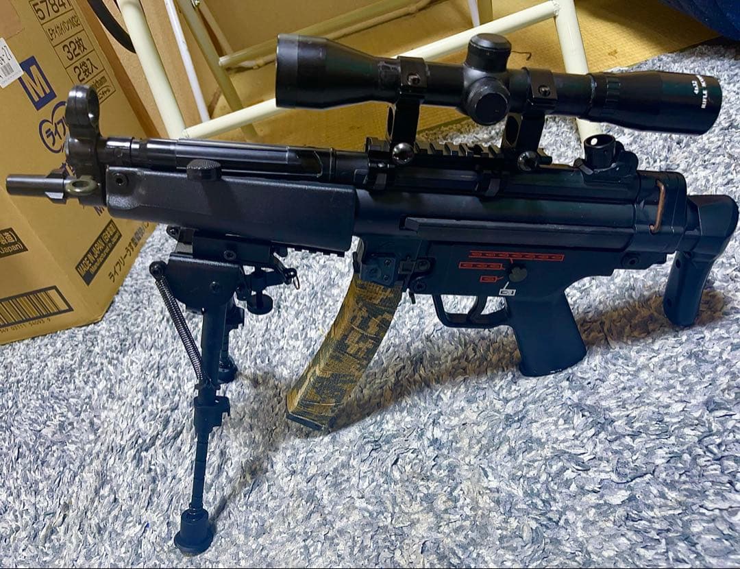 JAC MP5 A5 ガスガン　スコープ付き　AK m16 m870