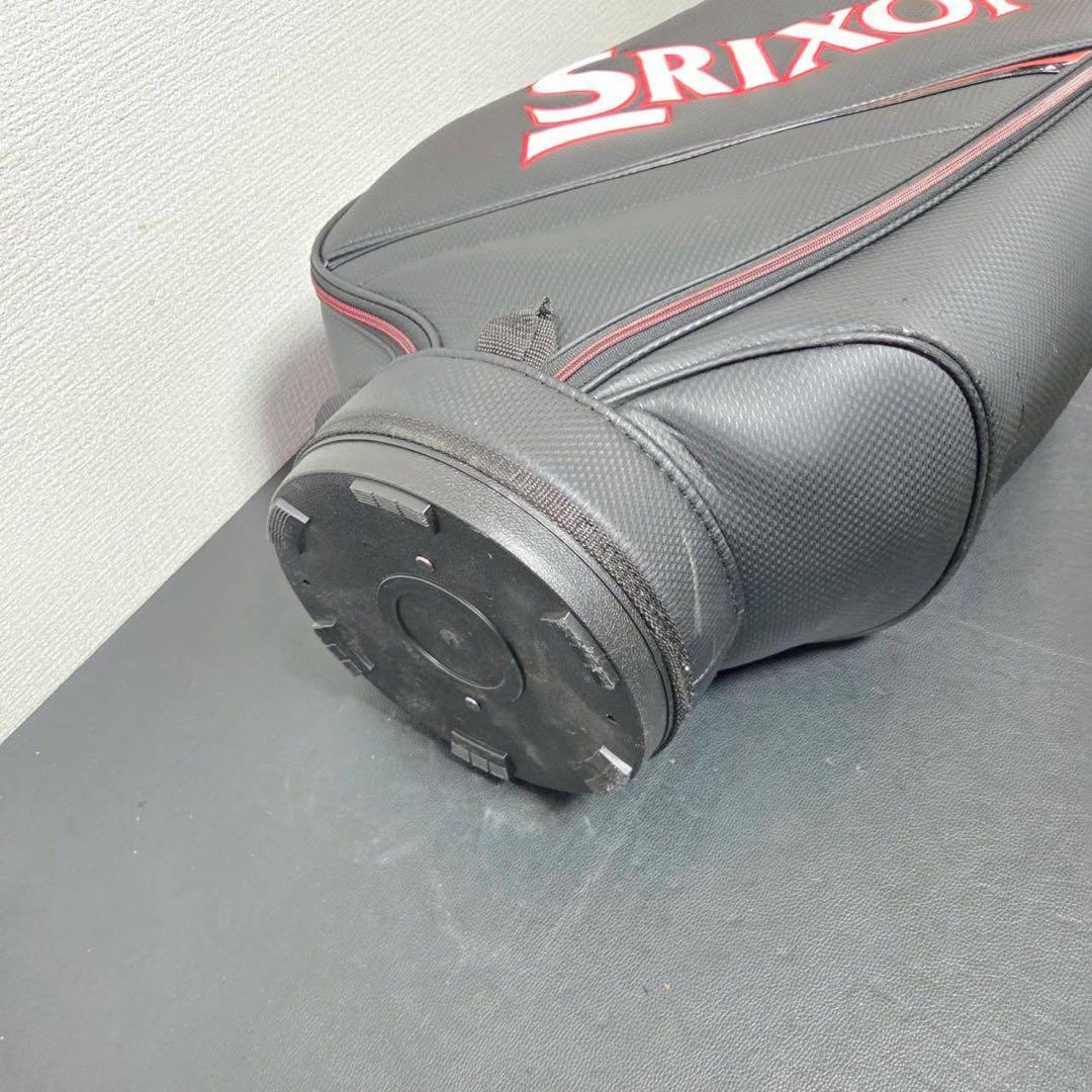 スリクソン キャディバッグ 9型 カーボン調 ブラック×レッド SRIXON