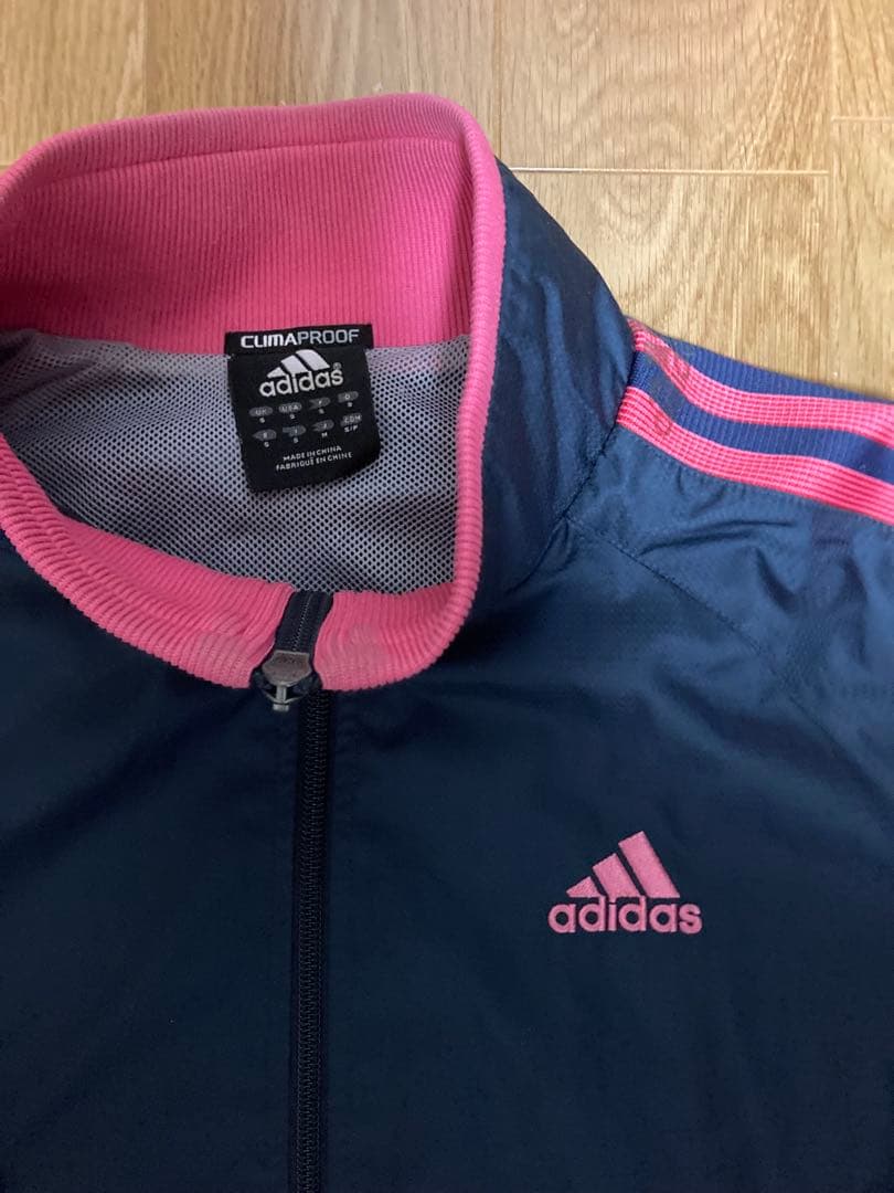 adidas ジャージ上下セット ネイビー/ピンク