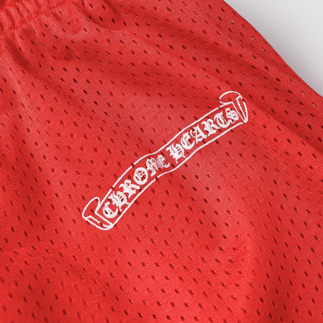 Chrome Hearts ショートパンツ レッド TEAM ロゴ サイズ M