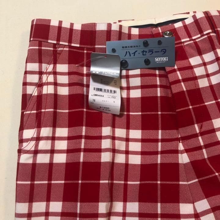 新品未使用 ヨネックス◆ゴルフ ストレッチ パンツ◆レッド サイズ