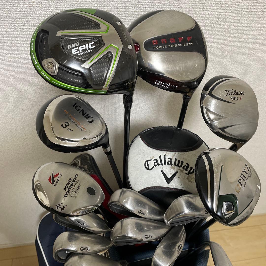 Callawayなど メンズ ゴルフクラブセット 一式 右利き