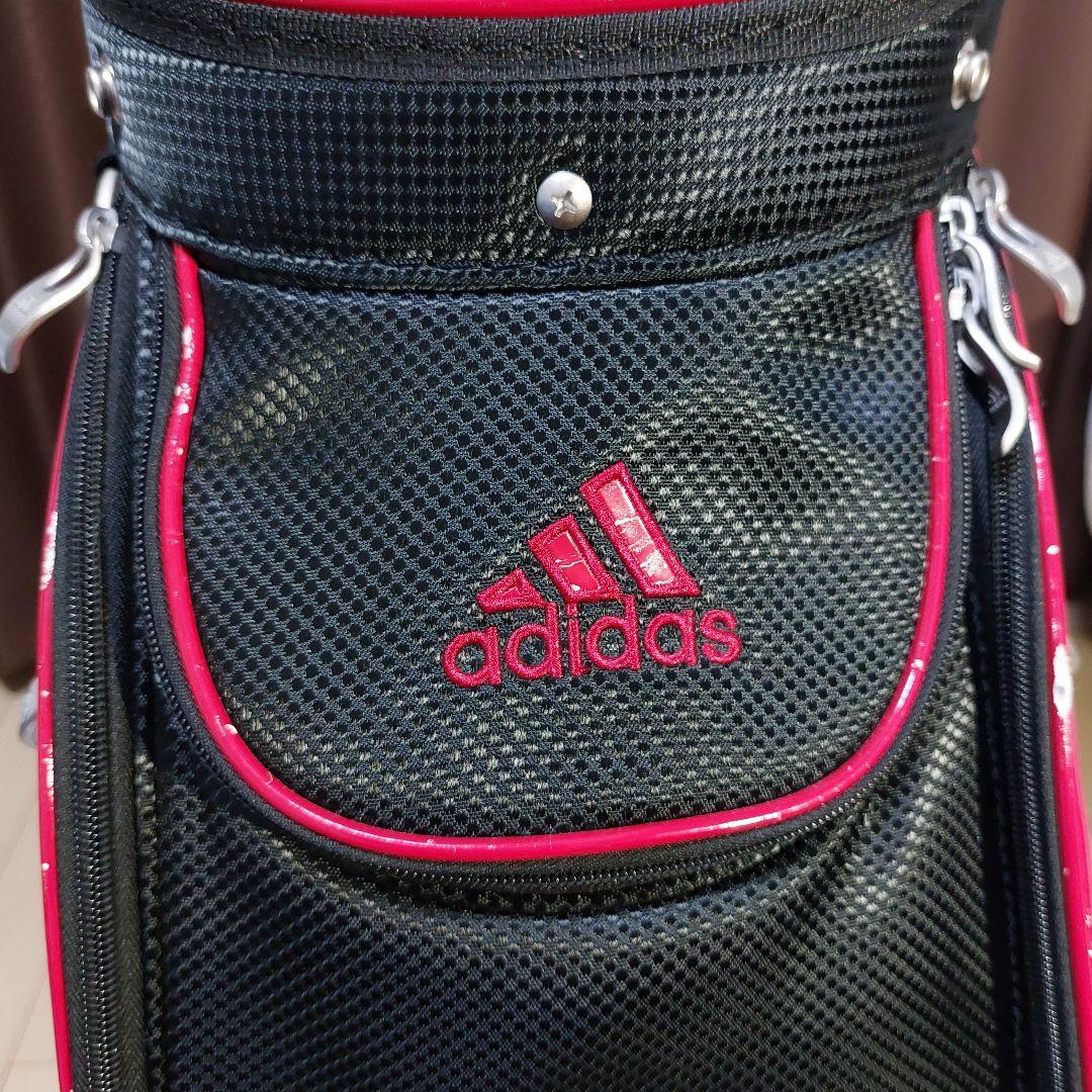 adidas アディダス ゴルフ/キャディバッグ 黒/赤