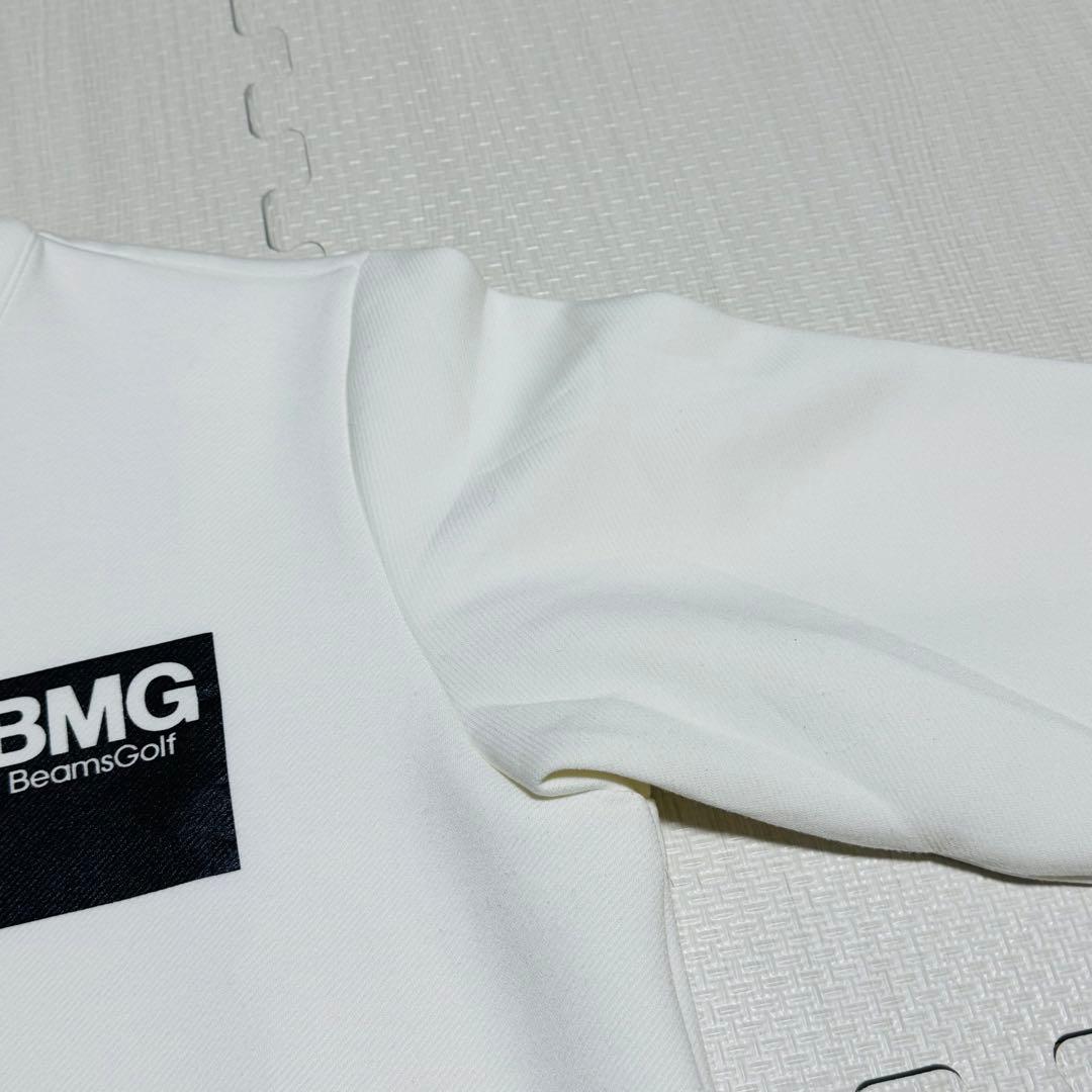 BEAMS GOLF ハーフジップ セーター ホワイトLサイズ