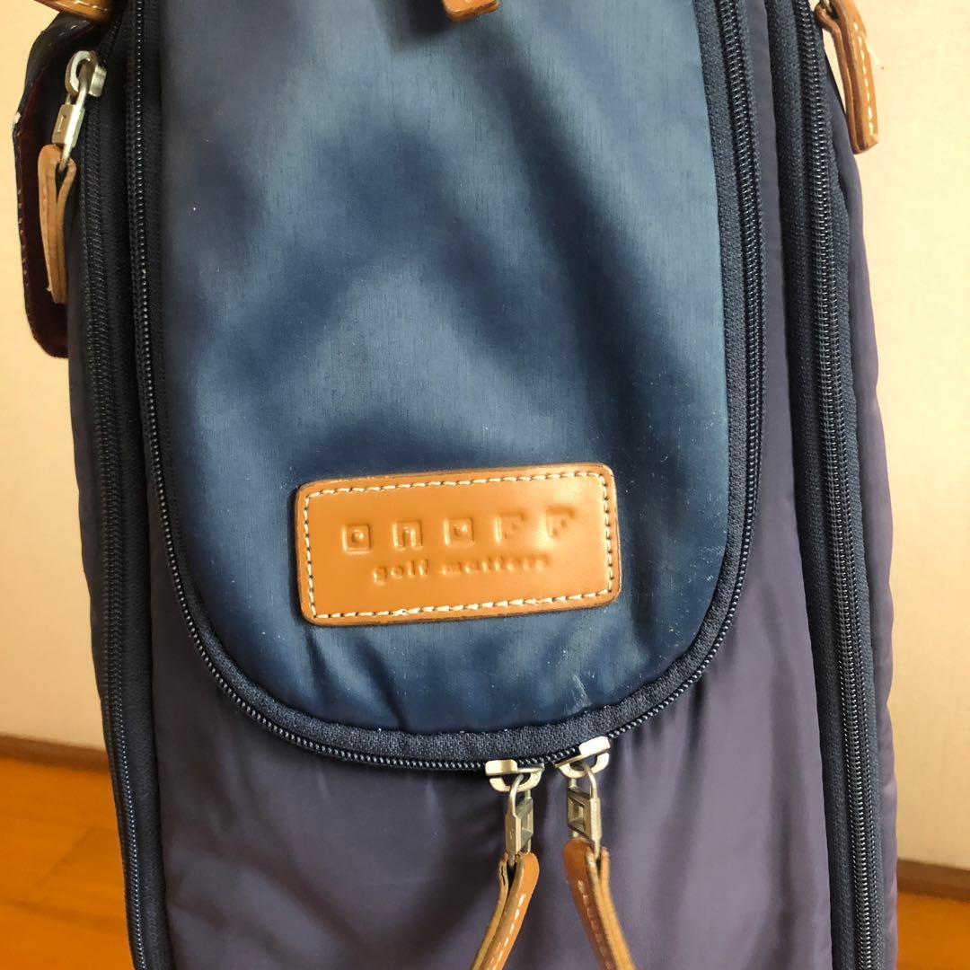 ONOFF オノフ キャディバック ネイビー フード付き