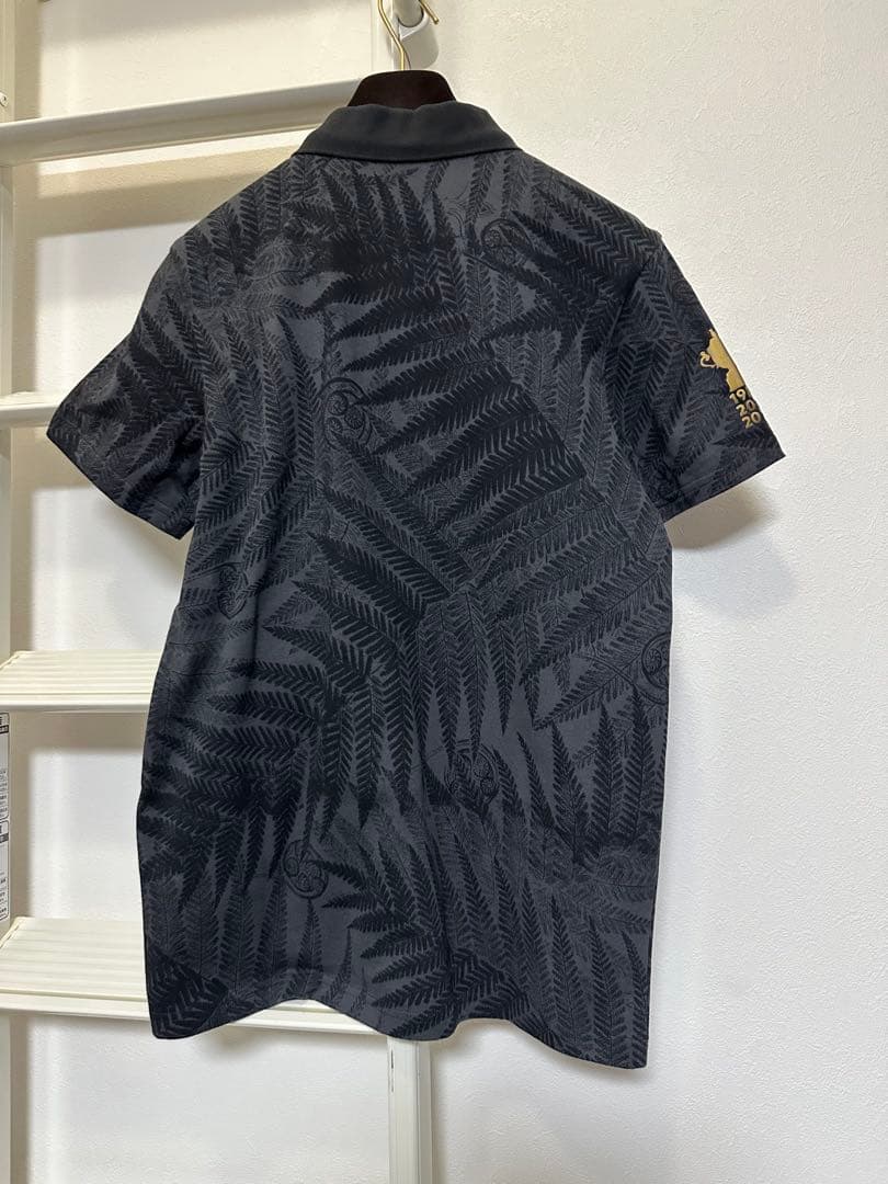 美品　アディダス ラグビー 2019W杯 オールブラックス ポロシャツ