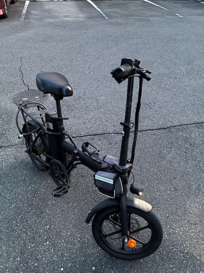 折りたたみ電動アシスト自転車 ブラック